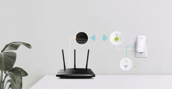Розширювач покриття WiFi TP-LINK  AC750, 1xFE LAN, MESH TP-Link RE220