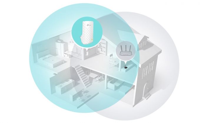 Розширювач покриття WiFi TP-LINK  AC750, 1xFE LAN, MESH TP-Link RE220