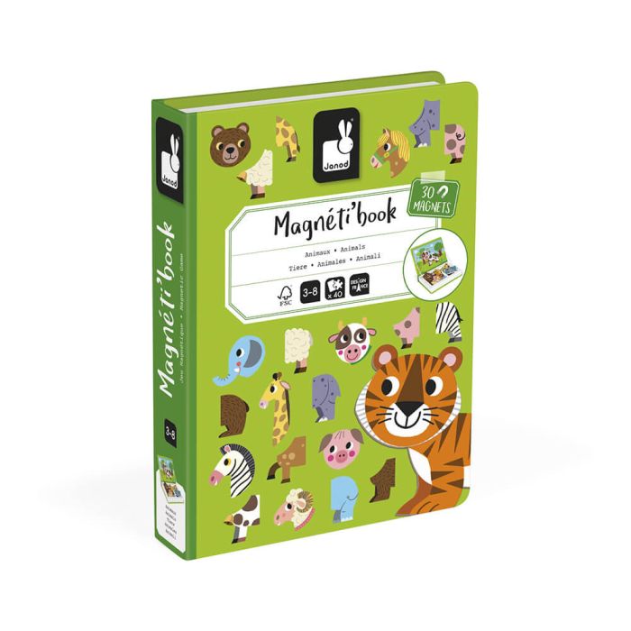 Магнитная книга Janod Животные 30эл