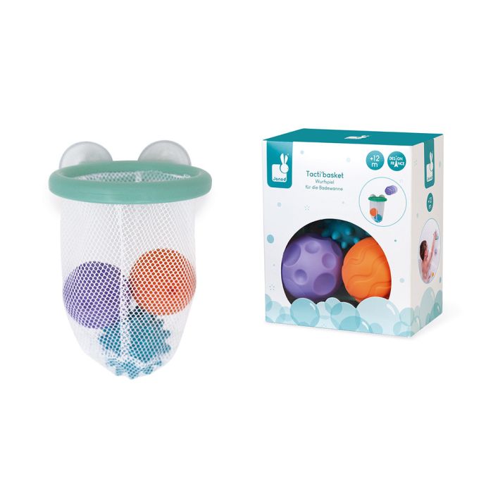 Игрушка для купания Janod Корзина с мячиками
