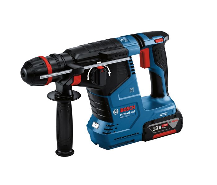 Перфоратор аккумуляторный Bosch GBH 187-LI ONE Chuck, SDS-Plus, 18В, акб 2х5А•ч, 2.4Дж, 2.9кг