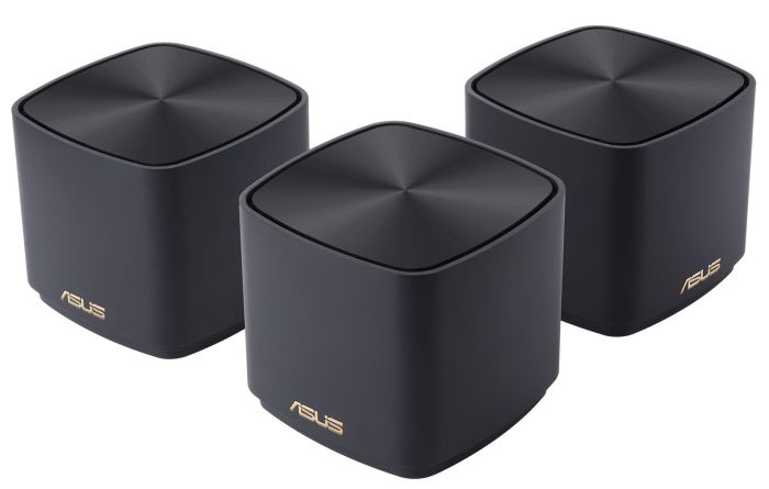 Система WiFi-Mesh ASUS ZenWiFi XD4 PLUS AX1800, 1xGE LAN, 1xGE WAN, 3мод, чорний