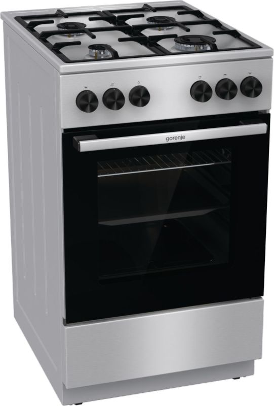 Плита Gorenje газова, 70л, 50x60см, чугун, нерж