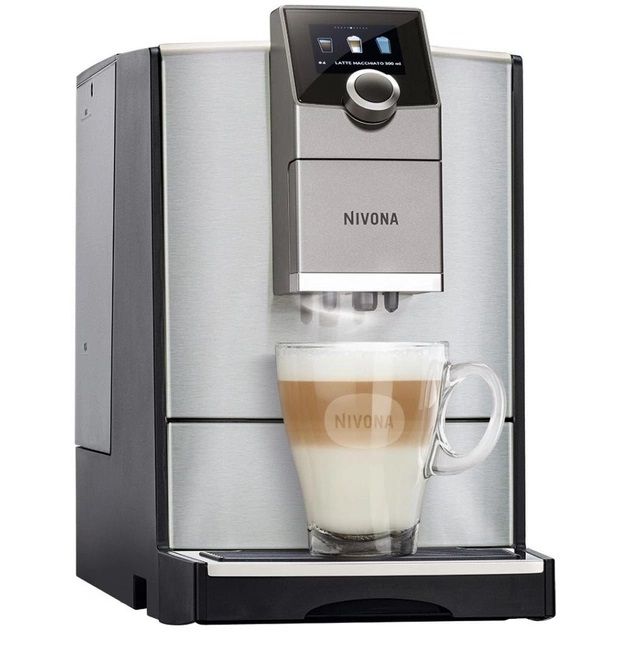 Кофемашина Nivona CafeRomatica 2.2л, зерно + молоко, автомат.капучинатор, авторецептов - 5, серо - черный