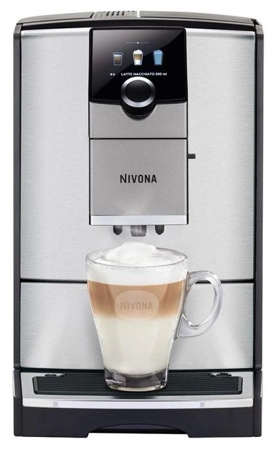 Кавомашина Nivona CafeRomatica 2.2л, зерно + мелена, автомат.капучинатор, авторецептів - 5, сіро - чорний