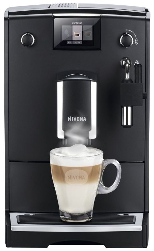 Кавомашина Nivona CafeRomatica 2.2л, зерно + мелена, ручний капучинатор, авторецептів - 5, чорний
