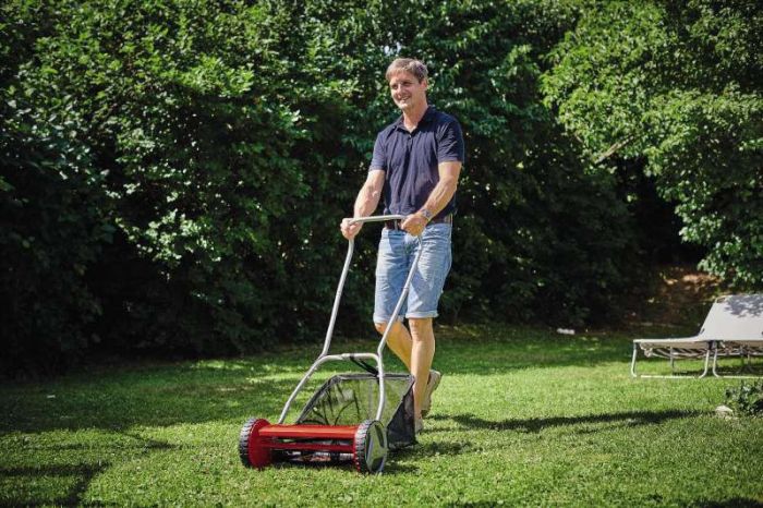 Газонокосилка механическая Einhell GC-HM 400 40см 27л 13-37мм 7.5кг