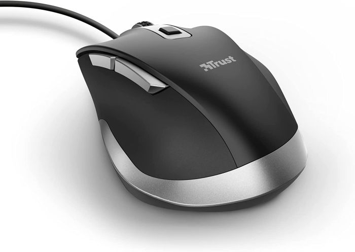 Мышь Trust Fyda Comfortable ECO, USB-A, Чорно-сірий