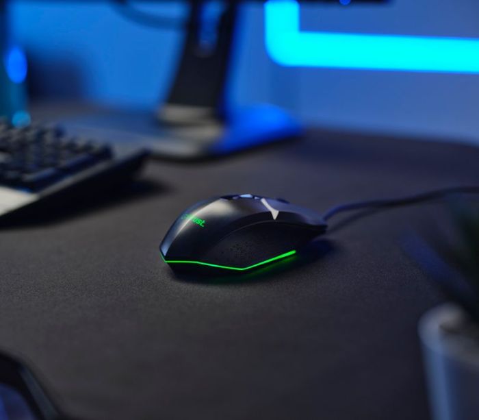 Миша Trust GXT 109 Felox, RGB, USB-A, чорний