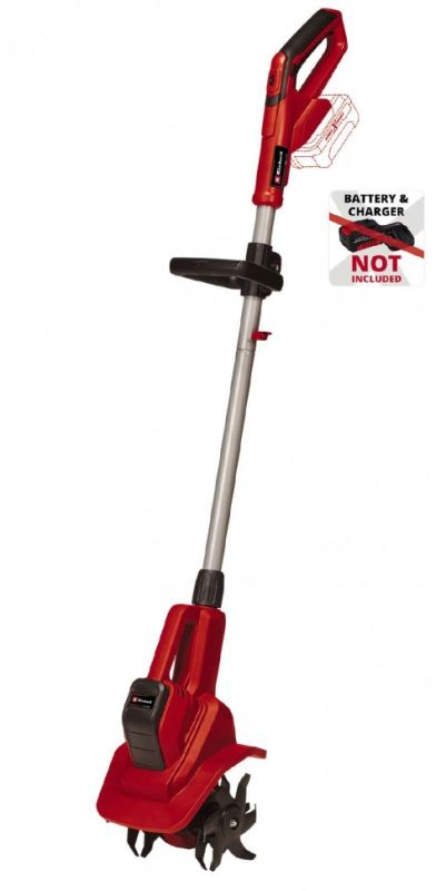 Культиватор аккумуляторный Einhell GE-CR 18/20 Li E - Solo, 18В PXC, ширина 20см, глуб. 20см, 3.85кг (без АКБ и ЗУ)