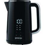 Электрочайник Gorenje 1.7л, двойные стенки, LED дисплей, Strix контроль, черный