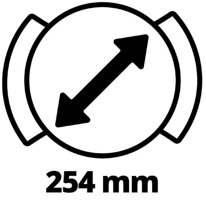 Шліфмашина полірувальна акумуляторна Einhell CE-CB 18/254 LI - Solo 18В 254мм 2500об/хв 1.93кг без АКБ та ЗП