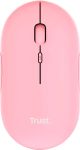Мышь Trust Puck Rechargeable,  Ultra-Thin,  BT/WL,  Silent, Рожевий