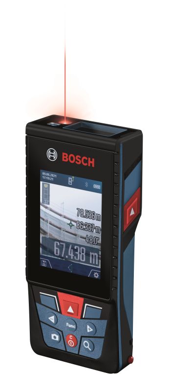 Дальномер лазерный Bosch Professional GLM 150-27 C, 0.08-150м, ±1.5мм, 0-360°, Bluetooth, чехол, 0.21кг