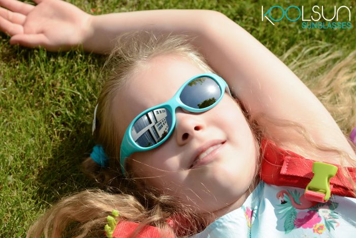 Детские солнцезащитные очки Koolsun Flex, 3-6р, бирюзово-серый