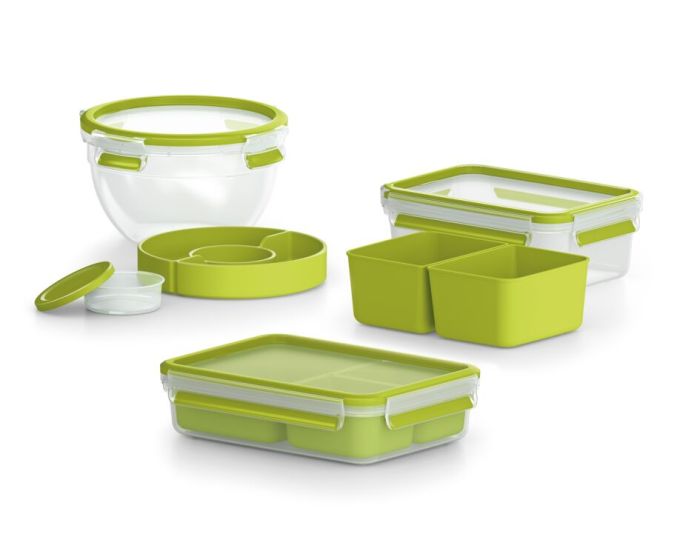 Бранч-бокс Tefal MASTERSEAL TO GO 1.2л, пластик, зеленый