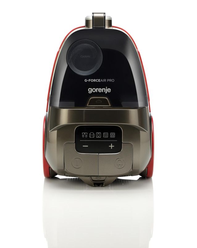 Пилосос Gorenje контейнерний, 700Вт, конт пил -3.3л, HEPA, щітка Xpand Zone, сенсорне упр., червоний