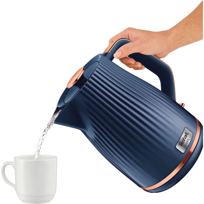 Электрочайник Tefal Loft 1.7л, Strix, пластик, синий