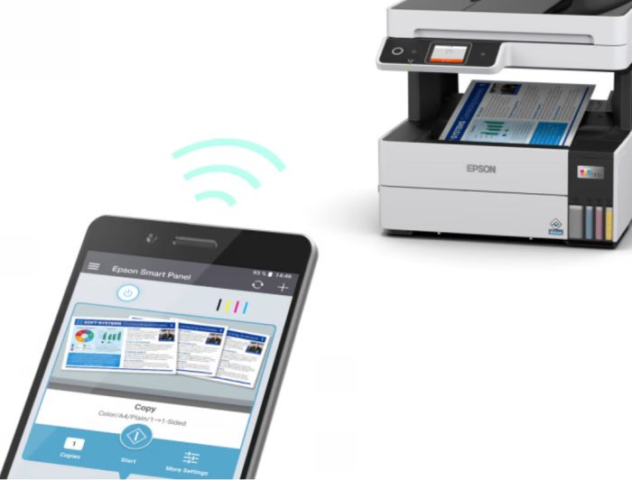 МФУ ink color A4 Epson EcoTank L6490 37_23 ppm Fax ADF Duplex USB Ethernet Wi-Fi 4 inks Pigment
