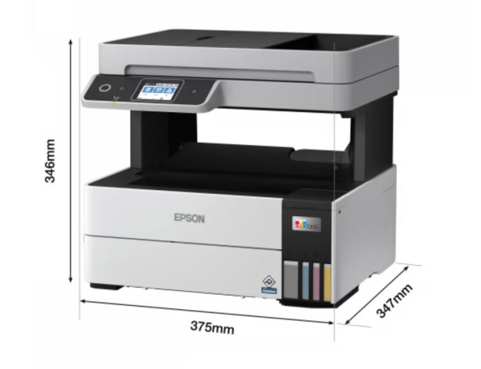 МФУ ink color A4 Epson EcoTank L6490 37_23 ppm Fax ADF Duplex USB Ethernet Wi-Fi 4 inks Pigment