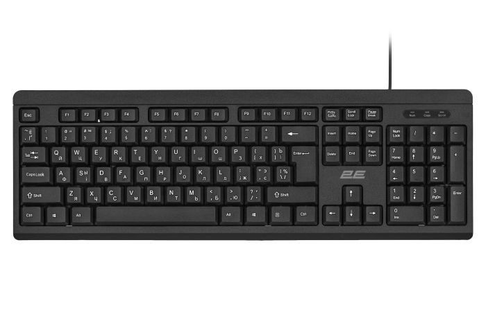 Комплект клавиатура и мышь 2E MK401 USB-A, EN/UK/RU, чёрный