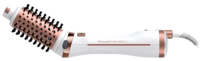 Фен-щетка Rowenta Brush Activ' Ultimate Care, 700Вт, режимов-3, иониз-я, хол. обдув, вращ. насадок, керамика, бело-золотой
