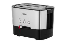 Тостер Ardesto Steel Collection 1000Вт, метал/пластик, сріблясто-чорний