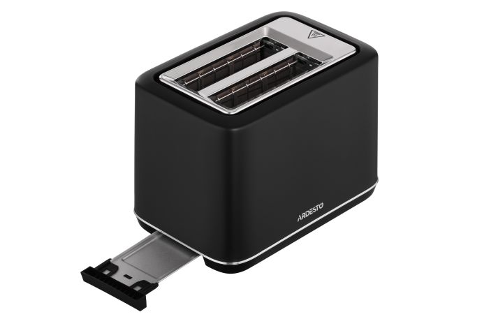 Тостер Ardesto Elegance 800Вт, LED дисплей, пластик, чёрний