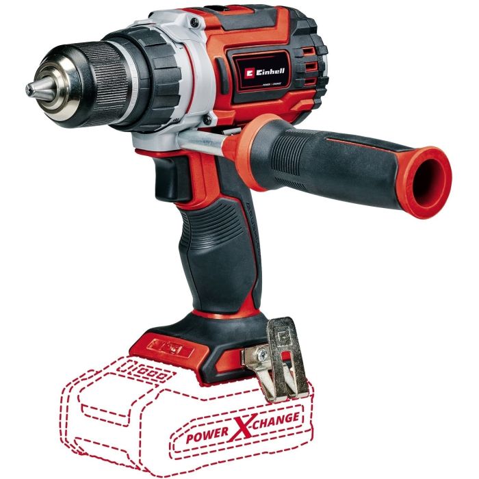 Шуруповерт-дрель аккумуляторный Einhell  TP-CD 18/60 Li BL - Solo, PXC, 18В, 60Нм, 0-500/0-2000об/мин, 1.37 кг, без АКБ и ЗУ
