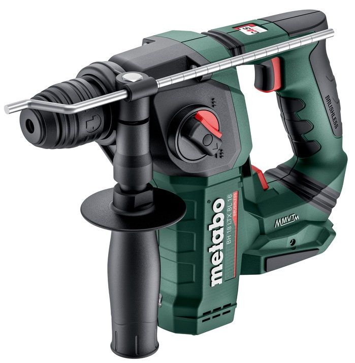 Перфоратор аккумуляторный Metabo BH 18 LTX BL 16, SDS-plus, 18В, 1.3Дж, 2 режима, 0-730об•мин, 1.6кг, без АКБ и ЗП
