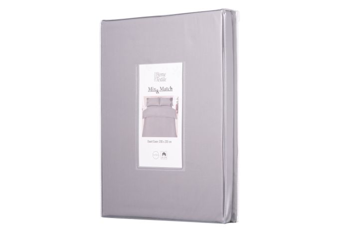 Пододеяльник Ardesto Mix&Match, 200х220см, 100% хлопок, сатин, серый