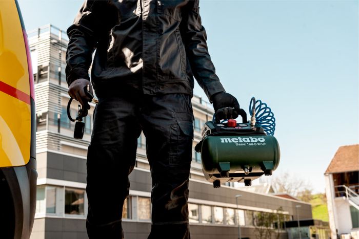 Компрессор воздушный Metabo BASIC 160-6 W OF безмасляный, 900Вт, 6л, 160л/мин, 8бар, 8.4кг