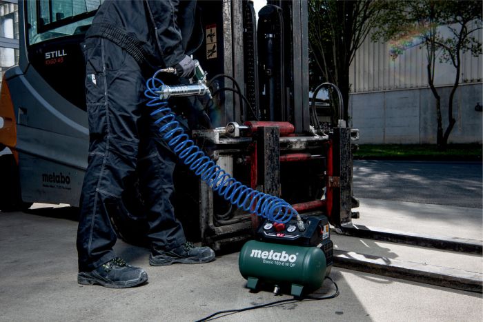 Компрессор воздушный Metabo BASIC 160-6 W OF безмасляный, 900Вт, 6л, 160л/мин, 8бар, 8.4кг
