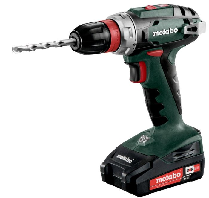 Шурупокрут-дриль акумуляторний Metabo BS 18 QUICK 18В 2х2А·год 24·48Нм 0-450·0-1600об/хв 1.4кг