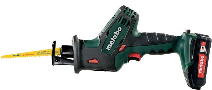 Пилка шабельная аккумуляторная Metabo SSE 18 LTX COMPACT, 18В, ход 13мм, 0-3100об/мин, 1.4кг, без АКБ и ЗП