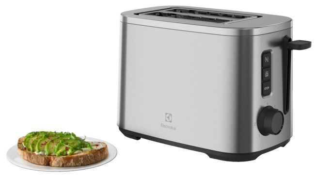 Тостер Electrolux 800Вт, дисплей, метал