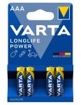 Батарейка Varta Longlife Power щелочная AAA блистер, 4 шт