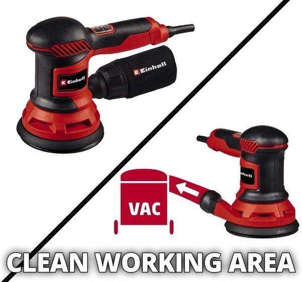 Шлифмашина эксцентриковая Einhell TC-RS 425 E, 425Вт, 125 мм, 12000-26000кол/хв, 1.7 кг