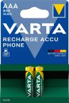 Аккумулятор VARTA NI-MH Phone  AAA 800 мАч, 2 шт.