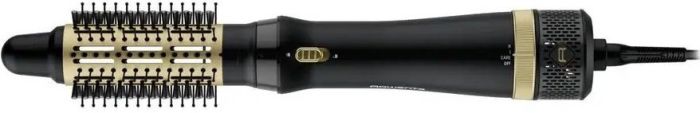 Фен-щетка Rowenta Express Style, 800Вт, режимов-3, иониз-я, хол. обдув, керамика, турмалин, черно-золотой