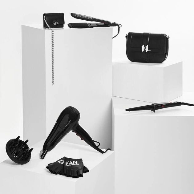 Плойка Rowenta x Karl Lagerfeld Conical Curler, конусна, 40Вт, 120-200С, турмалін, чорний