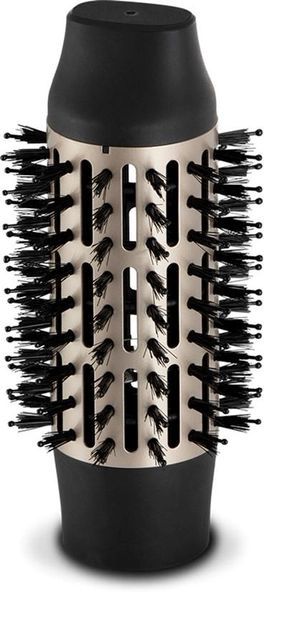 Фен-щітка Remington Blow Dry & Style Caring, 1000Вт, 2 режими, іоніз-я, хол. обдув, чохол, кераміка, чорно-золотий