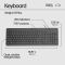 Клавиатура мембранная HP 150, 104key, USB-A, EN/RU, чорний