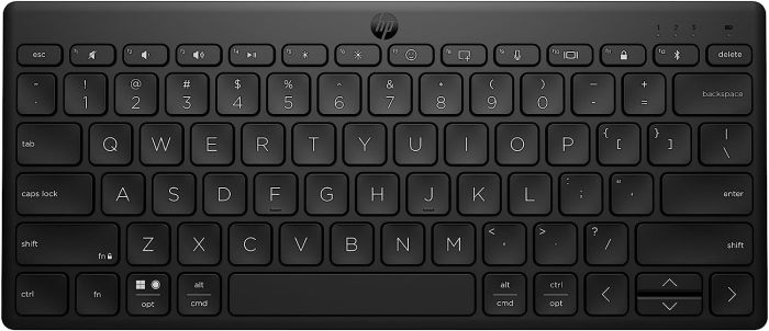 Клавиатура мембранная HP 350 Compact Multi-Device, 78key, BT, EN/UK, чёрный