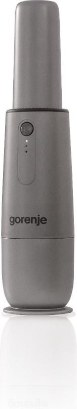 Пилосос Gorenje автомоб, 70Вт, конт пил -0.1л, автон. робота до 12хв, мікрофільтр, дод.насадки-1 шт, сірий