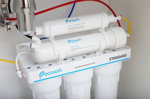 Фильтр обратного осмоса Ecosoft Standard 5-50M с минерализатором, мембрана 50gpd, кран капля