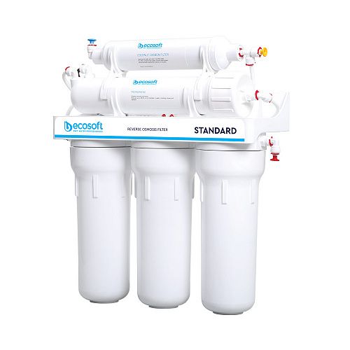 Фильтр обратного осмоса Ecosoft Standard 5-50M с минерализатором, мембрана 50gpd, кран капля