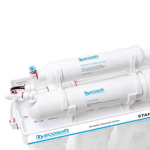 Фильтр обратного осмоса Ecosoft Standard 5-50M с минерализатором, мембрана 50gpd, кран капля