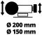 Станок точильный Einhell TC-WD 200/150, 250Вт, круг 200/150х32мм, 134-2980об/мин, 9.1 кг