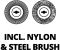 Очиститель швов плитки Einhell GC-EG 1410, 140Вт, щетка 100мм, 1.53кг